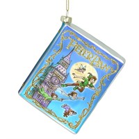 Gisela Graham Christmas Peter Pan Glass Book Hanging Christmas Tree Decoration (01670)