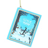 Gisela Graham Christmas Stick Man Book Hanging Christmas Tree Decoration (10618)