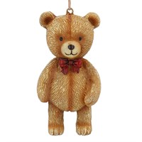 Gisela Graham Christmas Teddy with Bow Tie Hanging Tree Decoration (12351)