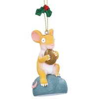 Gisela Graham Christmas The Gruffalo Mouse with Nut Hanging Tree Decoration (11841)