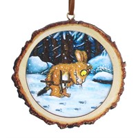 Gisela Graham Christmas The Gruffalo's Child Wood Log Hanging Christmas Tree Decoration (10544)