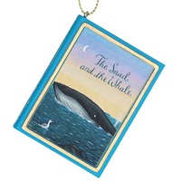 Gisela Graham Christmas The Snail & The Whale Book Hanging Christmas Tree Decoration (11965)