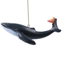 Gisela Graham Christmas The Snail & The Whale On Tail Hanging Christmas Tree Decoration (12147)