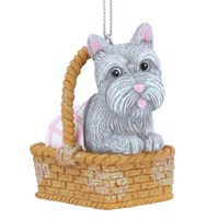 Gisela Graham Christmas Wizard Of Oz Toto In Basket Hanging Christmas Tree Decoration (10676)