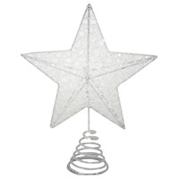 Gisela Graham Christmas Irid Glitter Mesh 5-Point Tree Top Star Tree Topper (32767)