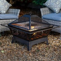 Glendale Bronze Stars Outdoor Garden Firepit