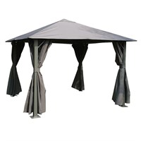 Glendale Highfield Metal Gazebo Grey 3x3m (GL1708)