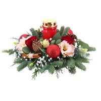 Graveside Christmas Posy Arrangement