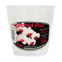 Growth Technology Clear Orchid Pot 9cm (POCL9M)