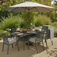Hartman Avebury Antique Moss 6 Seat Oval Outdoor Garden Furniture Dining Set