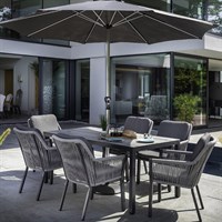 Hartman Dubai 6 Seat Rectangular Outdoor Garden Furniture Dining Set