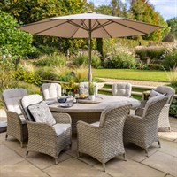 Hartman Eton 8 Seat Elliptical Outdoor Garden Furniture Dining Set