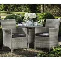 Hartman Westbury Bistro Outdoor Garden Furniture Set in Grey