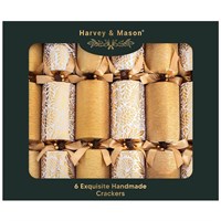 Harvey & Mason Exquisite Gold Christmas Cracker - Pack of 6 (XM7004)
