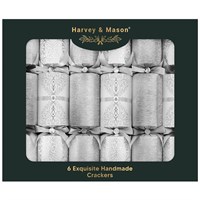 Harvey & Mason Exquisite Silver Christmas Cracker - Pack of 6 (XM7005)
