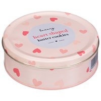 Heart Shaped Luxury Butter Cookies Tin 140G
