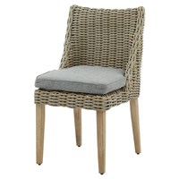 Hill Interiors Capri Outdoor Round Dining Chair (22950) - Direct Dispatch