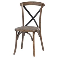 Hill Interiors Cross Back Dining Chair (20571) - Direct Dispatch