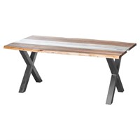 Hill Interiors Live Edge River Dining Table (21127) - Direct Dispatch
