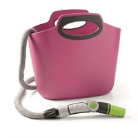 Hozelock Aquapop 30M Fuxia Extendable Irrigation Hose For Garden (100-010-425)