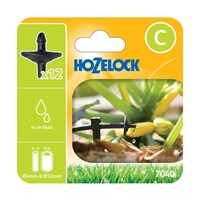 Hozelock End of Line Pressure Compensating Irrigation Dripper Spikes (12 pack) (7040 0012)