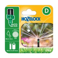 Hozelock Irrigation 360° Micro Spray Jets (12 pack) (2792 0012)