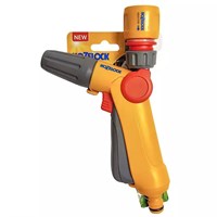 Hozelock Jet Spray Garden Watering Gun & Aquastop Twin Pack (100-004-596)