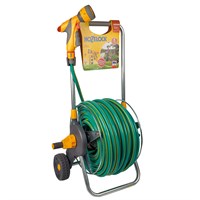 Hozelock Premium Metal Hose Cart with 50m Hose & Gun (100-001-001)