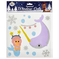 ICI Christmas Window Gel - Mermaid & Narwhal (C5020)