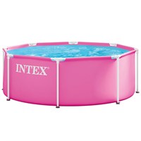 Intex 8ft Pink Metal Frame Pool (28290ND)