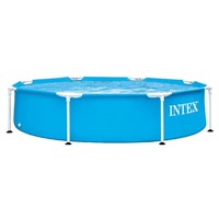 Intex 8ft X 1.6ft Round Metal Frame Swimming Pool (28205NP)