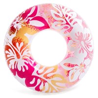 Intex Rubber Ring - Clear Color Tubes - Orange (59251NP)