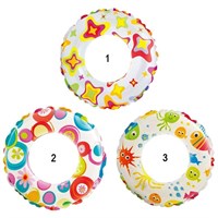 Intex Rubber Ring - Lively Print Swim Rings (59230NP)