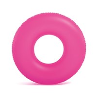 Intex Rubber Ring - Neon Frost Tubes - Pink (59262NP)