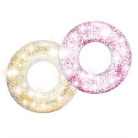 Intex Rubber Ring - Transparent Glitter Tubes (56274NP)