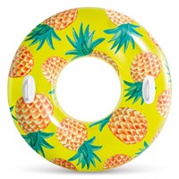 Intex Rubber Ring - Tropical Swimming Pool Pineapple Tube (56261NP)