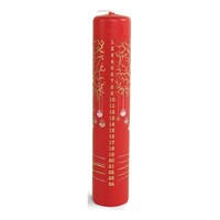 Ivyline Red Christmas Advent Tree Pillar Candle (TRE25050RD)