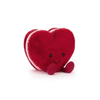 Jellycat Amuseables Arlette Heart Red Macaron Soft Toy (A4MACHR)