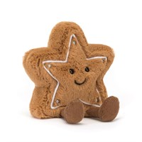 Jellycat Amuseables Star Cookie Christmas Soft Toy (A6GSC)