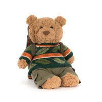 Jellycat Bartholomew Bear Hiking Outfit Soft Toy (BARM2OD)