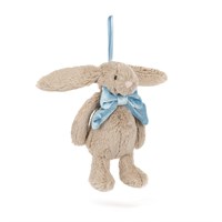 Jellycat Bashful Beige Bunny Decoration Christmas Soft Toy (BAS6BD)