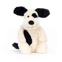 Jellycat Bashful Black & Cream Puppy Original Medium (BAS3BCPN)