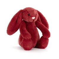 Jellycat Bashful Bunny Redcurrant Christmas Soft Toy (BASS6RED)