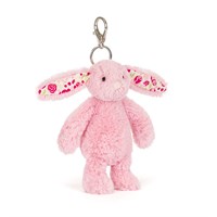 Jellycat Blushkin Blossom Bunny Bag Charm Soft Toy (BP4ROSE)