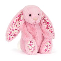 Jellycat Blushkin Blossom Luxe Bunny Original Soft Toy (BAS3ROSE)