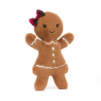 Jellycat Jolly Gingerbread Ruby Original Christmas Soft Toy (JGB3R)