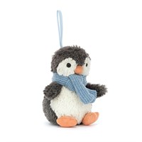 Jellycat Peanut Penguin Decoration Original Christmas Soft Toy (PNS6PND)