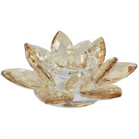Kaemingk 13.5cm Christmas Tealightholder In Brown Glass (707732)