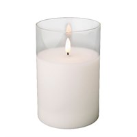 Kaemingk 15cm LED Candle Light Up Christmas Decoration - White (485355)