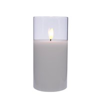 Kaemingk 15cm LED Was Candle Light Up Christmas Decoration - White (485349)